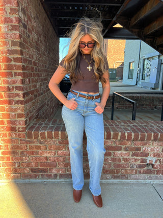 LE LIS | Brownie Tie Knit Top