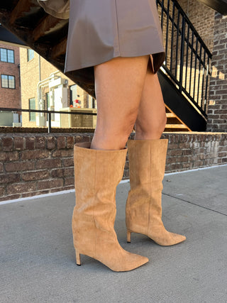 Chinese Laundry | Estelle Suedette Boot Camel