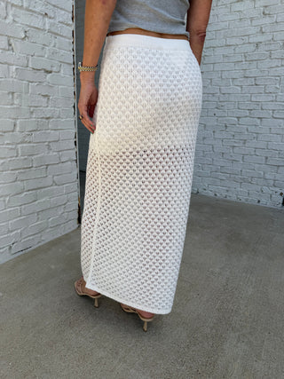 Z Supply | Crochet  Maxi Skirt Cloud