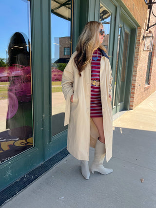 LE LIS | Cambridge Belted Trench Coat