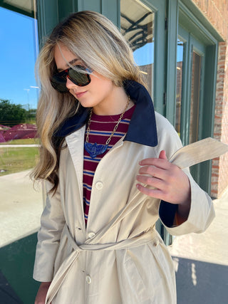 LE LIS | Cambridge Belted Trench Coat