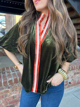 THML | Jane Velvet Blouse
