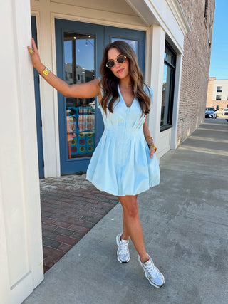 Steve Madden | Gale Bubble Dress Blue