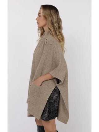 Sage The Label | Brienne Scarf Cardigan Taupe