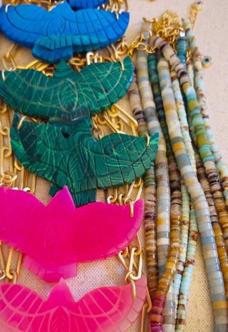 Amulet Brave Design |  Large Stone Thunderbird Necklace