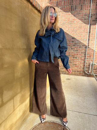 Steve Madden | Tessie Denim Top Deep Indigo