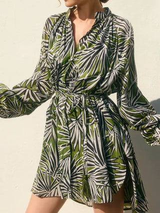 Dress Forum | Ava Drifting Dreams Shirt Dress Banana Palm