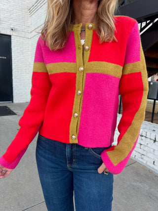 THML | Nadia Colorblocked Cardigan