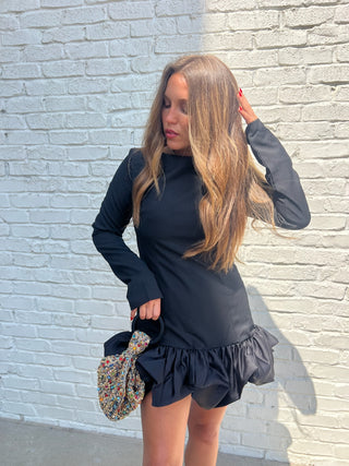 The Meredith Dress Cocktail Dress Black