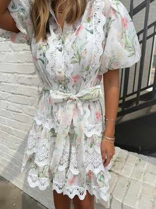 INA | Romance White Floral Dress