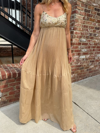 FORE COLLECTION| Genevieve Embellished Maxi