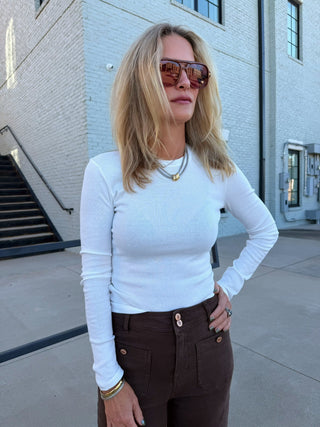 Everyday Long Sleeve Top White