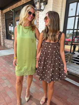 OLIVACEOUS | Vinny Dot Dress Tunic