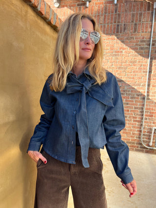 Steve Madden | Tessie Denim Top Deep Indigo