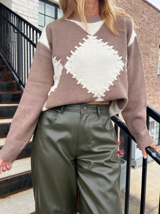 SUNDAY EDITION | Diamond Stitch Sweater