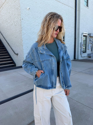 Cinch and Chic Denim Jacket Medium Wash
