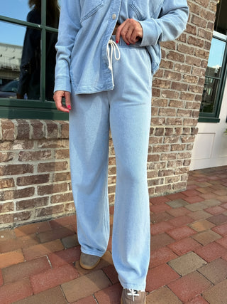 Z Supply | Hunter Knit Denim Pant Ocean Air Indigo