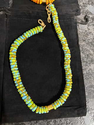 Amulet | African Clay Beads + Spacer