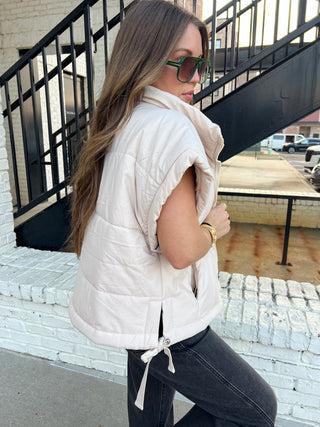 Courtney Oversized Vest Cream