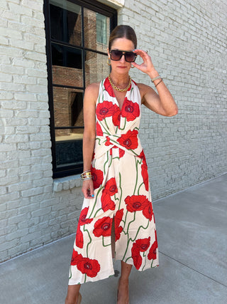 Adelyn Rae | Rosalyn Abstract Rose Dress