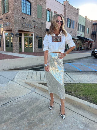 THML | Shimmy My Mood Skirt