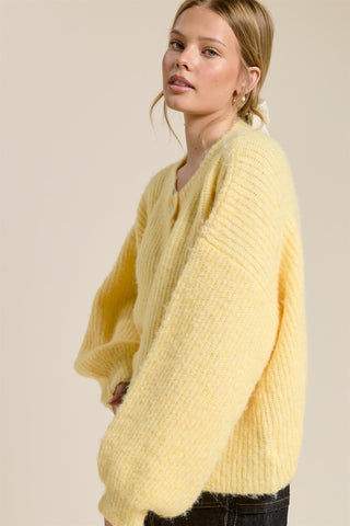 Mimosa | Ashland Balloon Sleeve Cardigan Butter