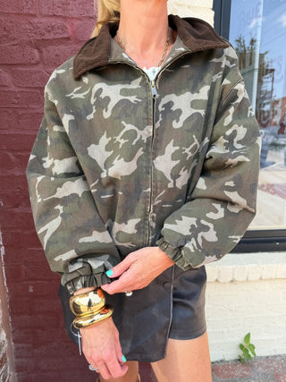 Willow Camouflage Bomber Jacket