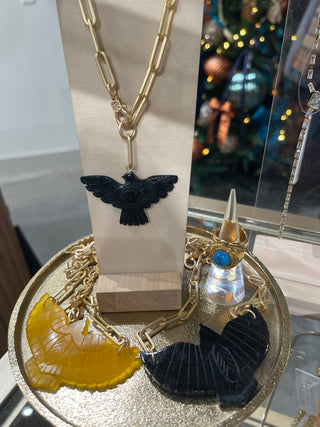 Amulet Brave Design |  Large Stone Thunderbird Necklace