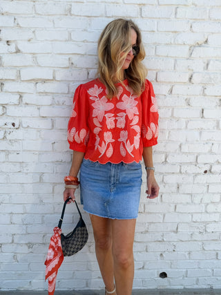 THML | Bryn Embroidered Top
