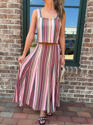 The Sunset Stroll Set Multi Stripe
