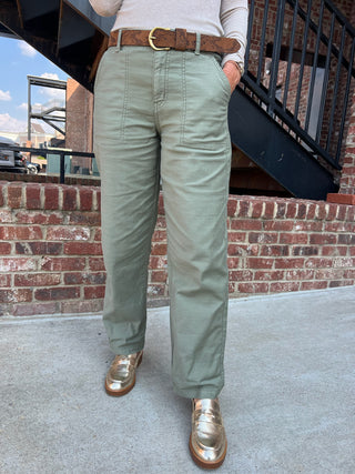 Z Supply | Olive Twill Pants Hunter Green