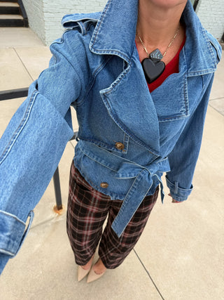 NEEDII | Plaid Barrel Pants
