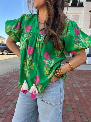 The Cook Blouse Green