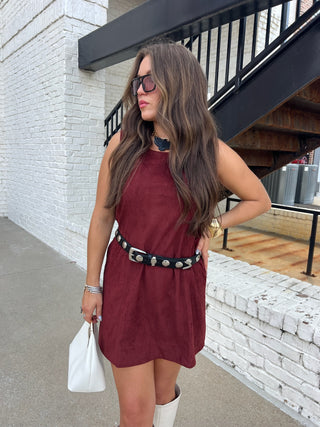 NEEDI | Junction Time Suede Dress