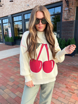 Miou Muse| The Cherry Twist Sweater