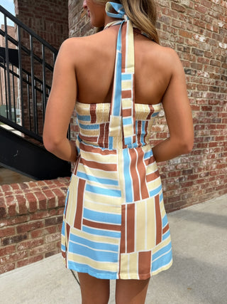 ONE AND ONLY |  Retro Wrap Mini Dress