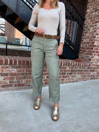 Z Supply | Olive Twill Pants Hunter Green