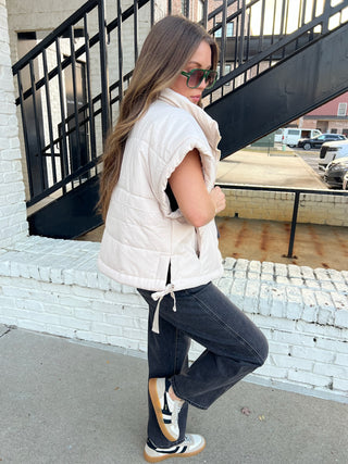 Courtney Oversized Vest Cream