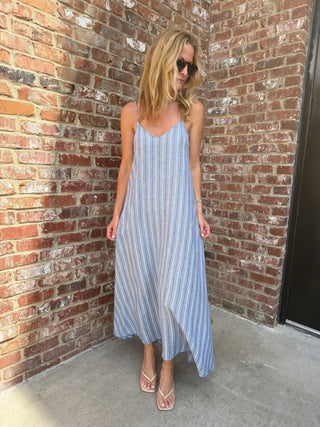 Z SUPPLY | Sandcomber Striped Midi Dress Indigo