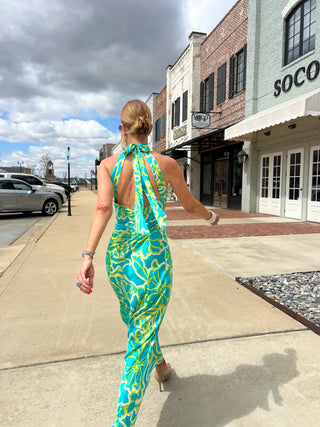 Lotus Halter Maxi