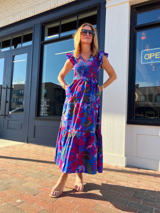 Sugar Lips | Mela Tropics Midi Dress