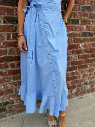 Oh Sunny Day Tie Dress - Blue