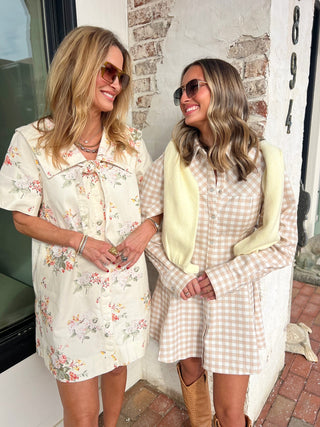 OLIVACEOUS | Gretta Gingham Dress