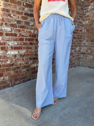 Wave On Pants Blue