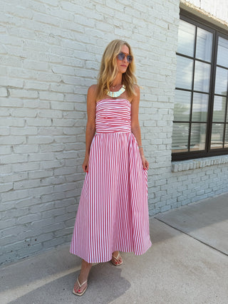 NEEDII | Capri Stripe Midi Dress