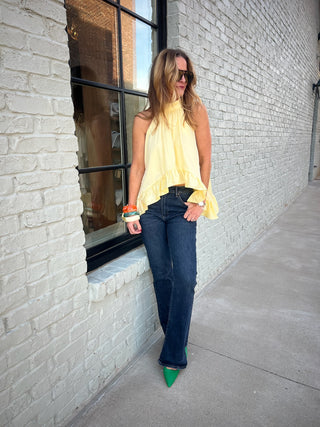 Heyson | Ella Ruffle Top Yellow