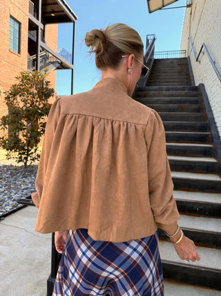 Kendall Suede Jacket Camel