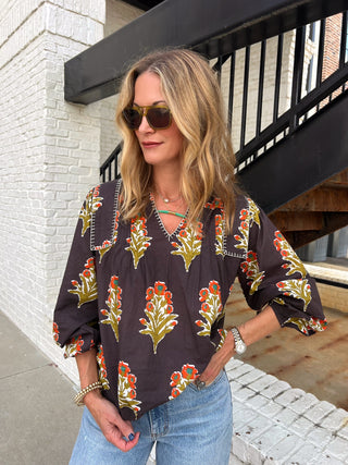 THML | The Poppy Field Blouse
