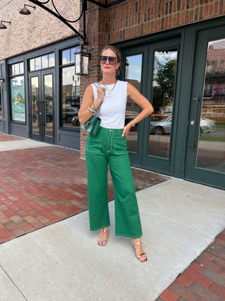 Entro | The Mille Pants Emerald