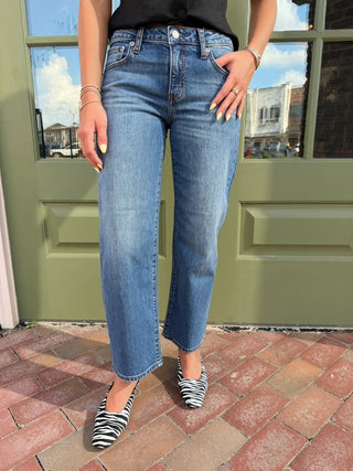 DAZE DENIM | Keeper Crop Low-Rise Straight Crop Haze